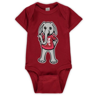 Alabama Crimson Tide Two Feet Ahead Infant Big Logo Bodysuit - Crimson
