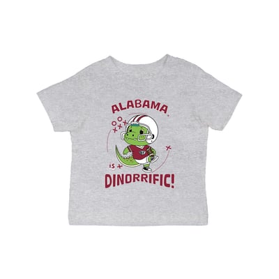 Alabama Crimson Tide Vive La Fete Infant Dinorrific T-Shirt - Gray