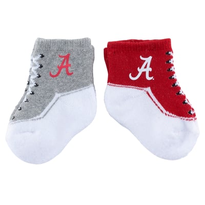 Alabama Crimson Tide ZooZatz Infant Shoe Two-Pack Socks