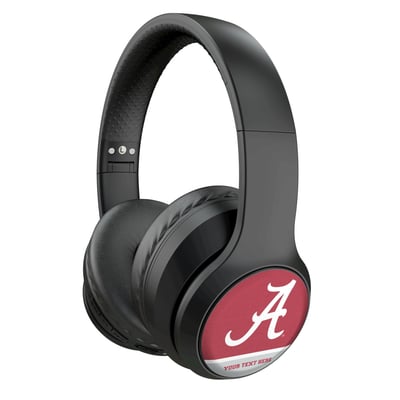 Alabama Crimson Tide Keyscaper Personalized Endzone Solid Wireless Bluetooth Headphones With Case