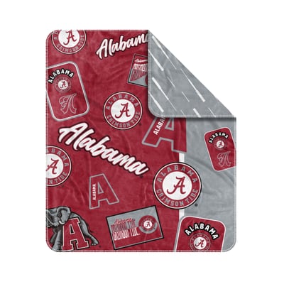 Alabama Crimson Tide Logo Brands 50" x 60" Dream Weave Throw Blanket