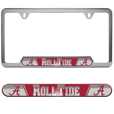  Alabama Crimson Tide Logo Brands Embossed License Plate Frame