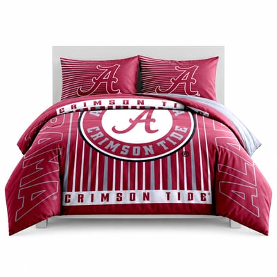 Alabama Crimson Tide Logo Brands Momentum 5-Piece Full/Queen Bedding Set