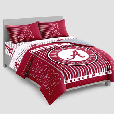 Logo Brands Alabama Crimson Tide Momentum Bed In A Bag - Full