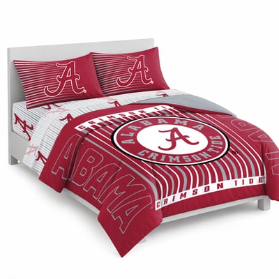 Logo Brands Alabama Crimson Tide Momentum Bed In A Bag - Queen