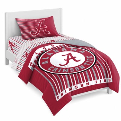 Logo Brands Alabama Crimson Tide Momentum Bed In A Bag - Twin