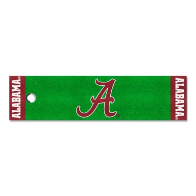 Alabama Crimson Tide Logo Brands Putting Green Mat