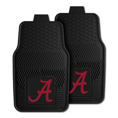 Alabama Crimson Tide Logo Brands Two-Piece Vinyl Car Mat Set