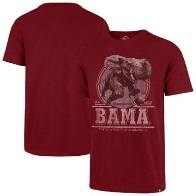  Alabama Crimson Tide '47 Emblem Mark Scrum T-Shirt - Crimson