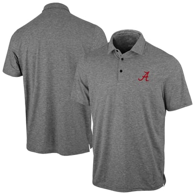 Alabama Crimson Tide Antigua Static Polo - Heather Black