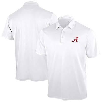 Alabama Crimson Tide Antigua Unshakeable Solid Polo - White