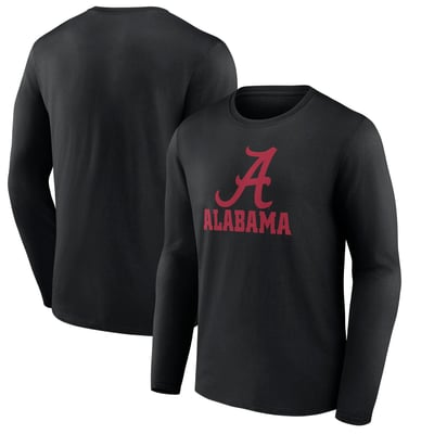 Alabama Crimson Tide Lockup Team Long Sleeve T-Shirt - Black