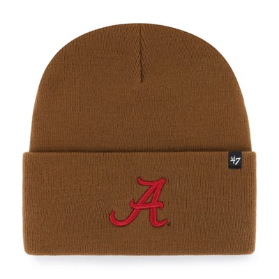 Alabama Crimson Tide Carhartt x '47 Cuffed Knit Hat - Brown