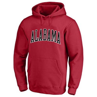  Alabama Crimson Tide Champion Arch Over Tackle Twill Hoodie - Crimson