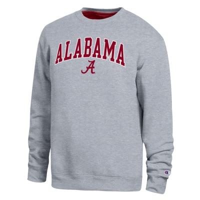  Alabama Crimson Tide Champion Arch Sweatshirt - Heather Gray