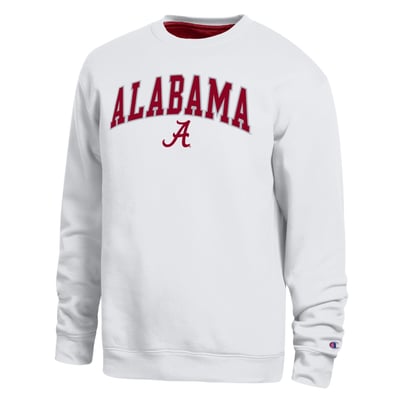  Alabama Crimson Tide Champion Arch Sweatshirt - White