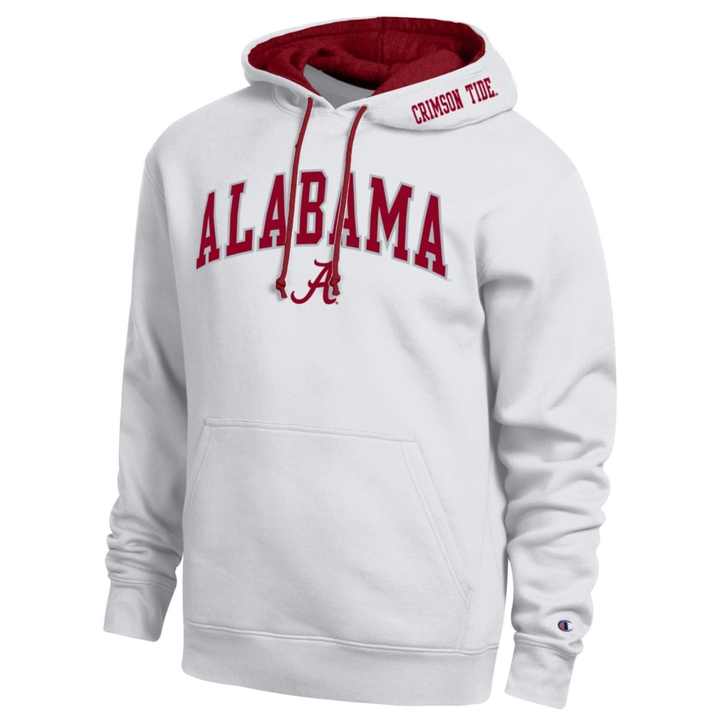 Champion Alabama Crimson Tide White Arch Tackle Twill Hoodie