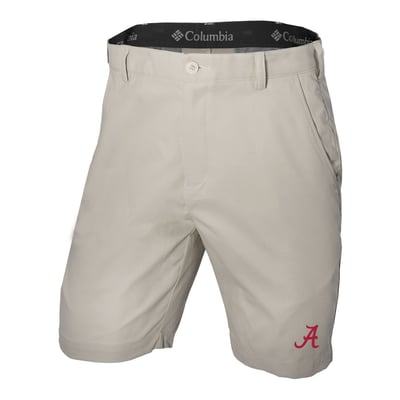  Alabama Crimson Tide Columbia Omni-Wick Lie Angle Shorts - Tan