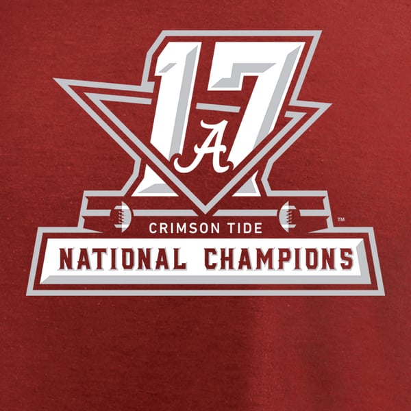 Alabama 17 National Championships Logo ALABAMA CRIMSON TIDE 2017