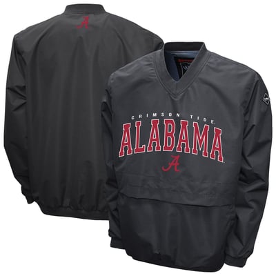 Alabama Crimson Tide Franchise Club Windshell V-Neck Jacket - Gray