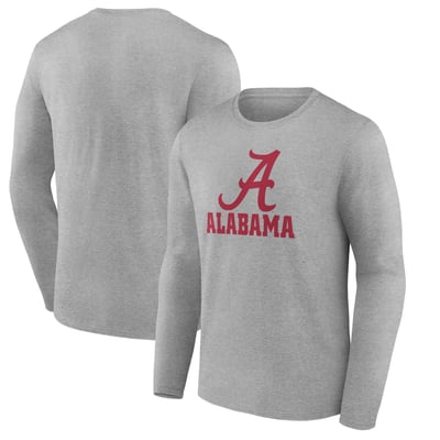 Alabama Crimson Tide Lockup Team Long Sleeve T-Shirt - Gray
