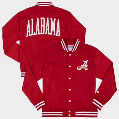  Alabama Crimson Tide Homefield Arched Type Full-Snap Bomber Jacket - Crimson
