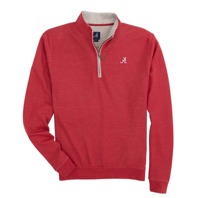  Alabama Crimson Tide johnnie-O Sully Quarter-Zip Pullover - Crimson