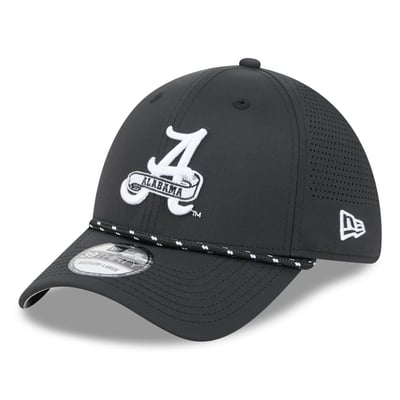 Alabama Crimson Tide New Era Vault Inline Performance Rope 39THIRTY Stretch Hat - Black