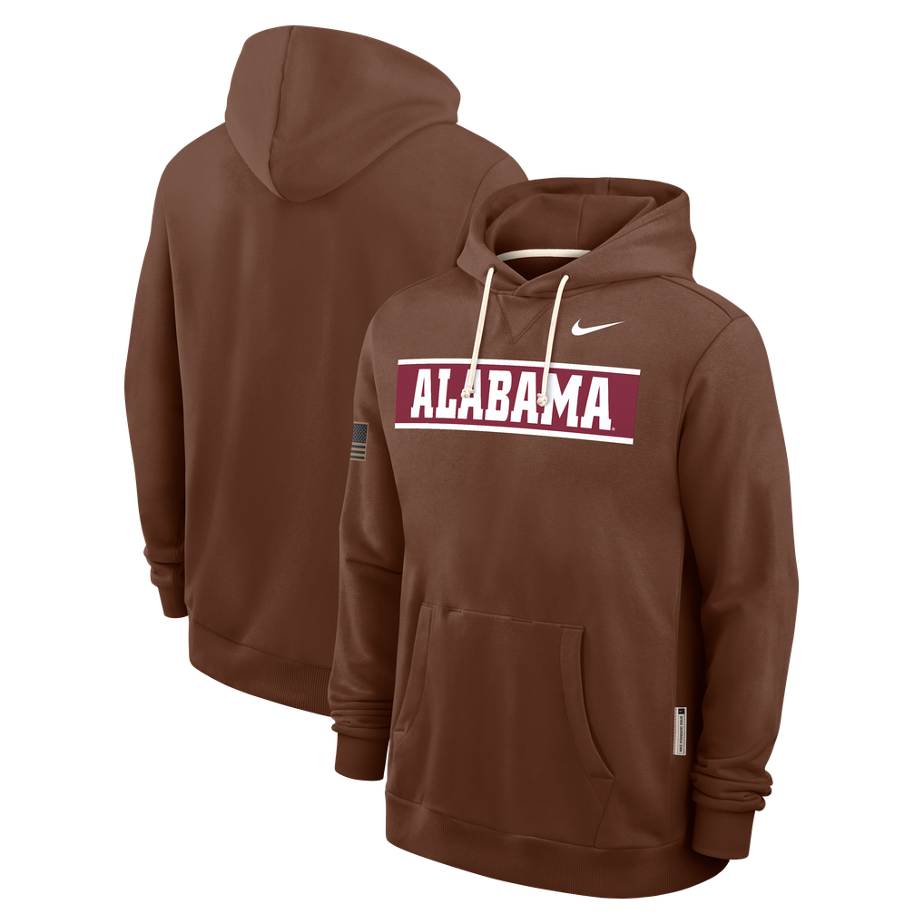 Nike Alabama Crimson Tide Brown 2026 Military Appreciation Sideline ...