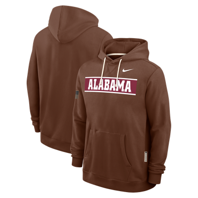 Alabama Crimson Tide Nike 2026 Military Appreciation Sideline Standard Issue Dri-FIT Hoodie - Brown