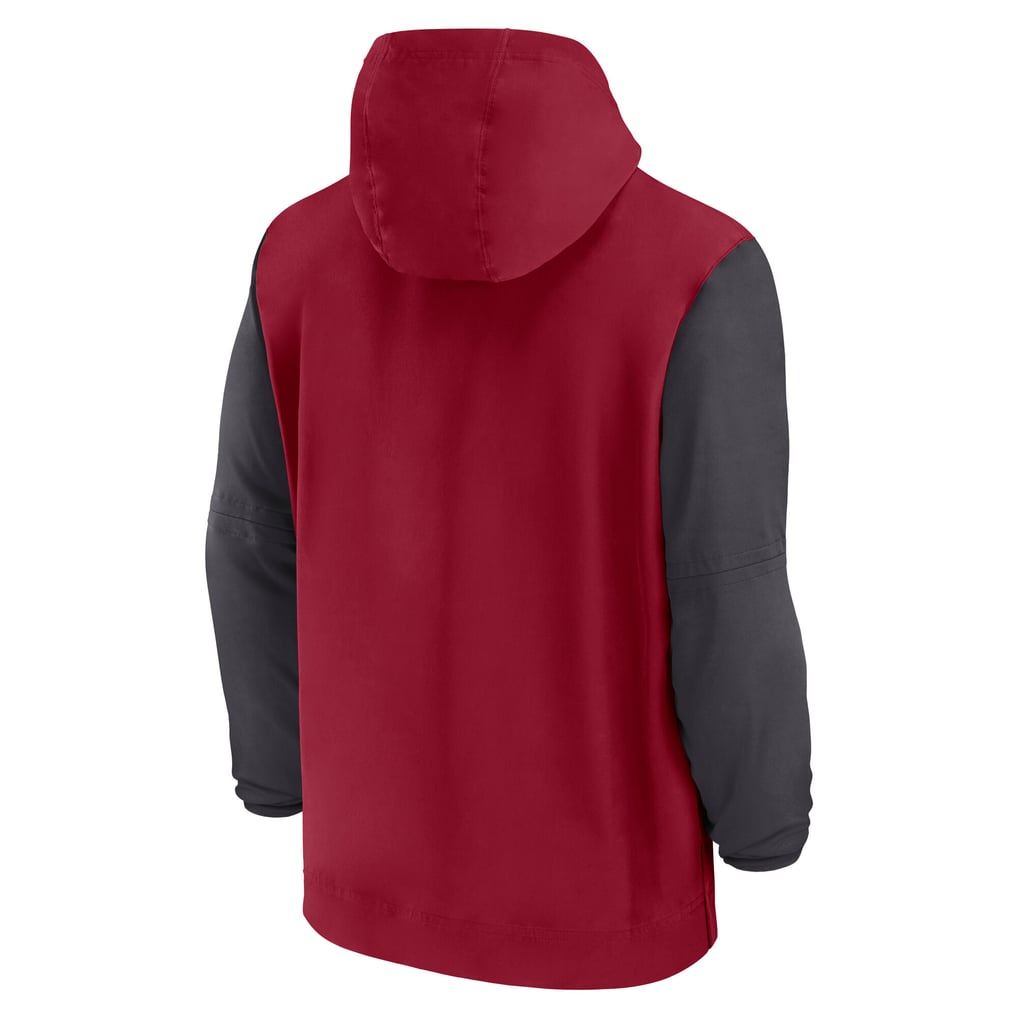 Alabama Crimson Tide Nike 2024 Sideline Pregame Player Half-Zip Hoodie - Crimson