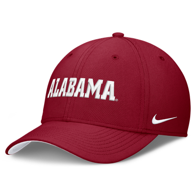  Alabama Crimson Tide Nike Primetime Team Rise Dri-FIT SwooshFlex Hat - Crimson