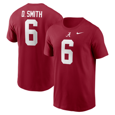 DeVonta Smith Alabama Crimson Tide Nike Name & Number T-Shirt - Crimson