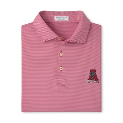  Alabama Crimson Tide Peter Millar Jubilee Performance Jersey Polo - Crimson