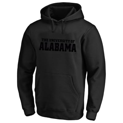  Alabama Crimson Tide Profile Tonal Hoodie - Black