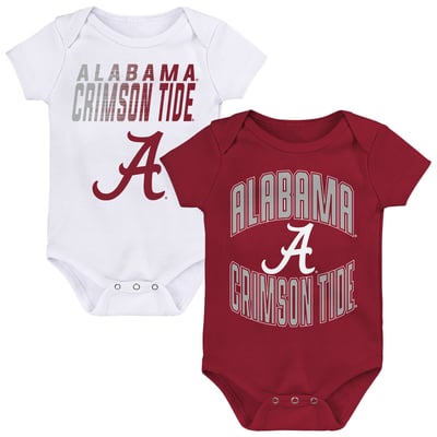  Alabama Crimson Tide Outerstuff Newborn Snuggle Blitz Two-Piece Bodysuit Set - Crimson