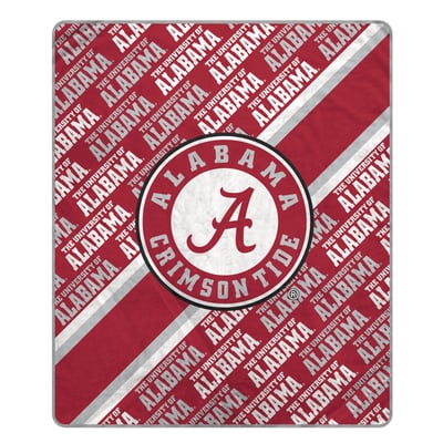 Alabama Crimson Tide Pegasus 60" x 70" Diagonal Lined Wordmark Ultra Soft Blanket