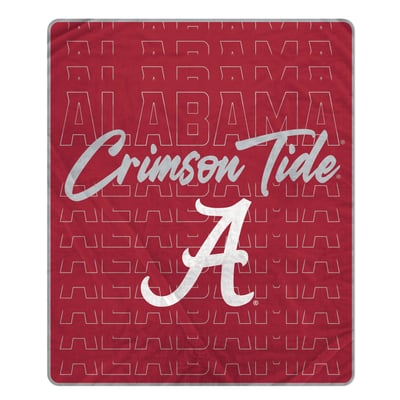 Alabama Crimson Tide Pegasus Echo Script Fade 50" x 60" Ultra Soft Throw Blanket