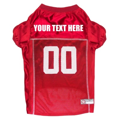 Alabama Crimson Tide Pets First Personalized Pet Jersey - Crimson