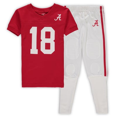 Alabama Crimson Tide Wes & Willy Preschool V-Neck Pajama Set - Crimson