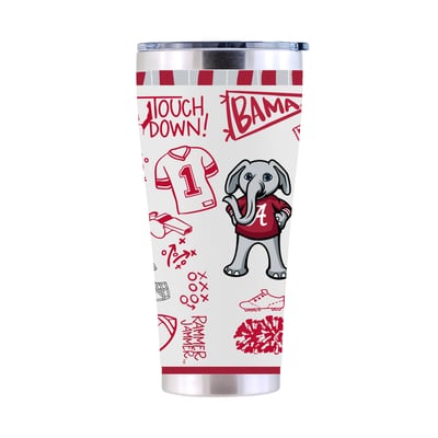Alabama Crimson Tide The Memory Company 30oz. Sketchpad Stainless Steel Tumbler