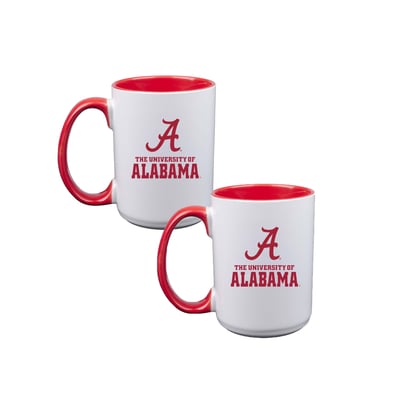 Alabama Crimson Tide The Memory Company Two-Piece 15oz. Logo Coffee Mug Set