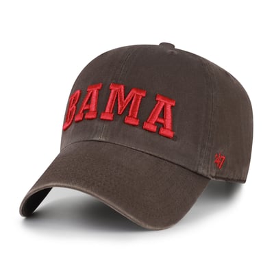  Alabama Crimson Tide '47 Unisex Vault Clean Up Adjustable Hat - Brown