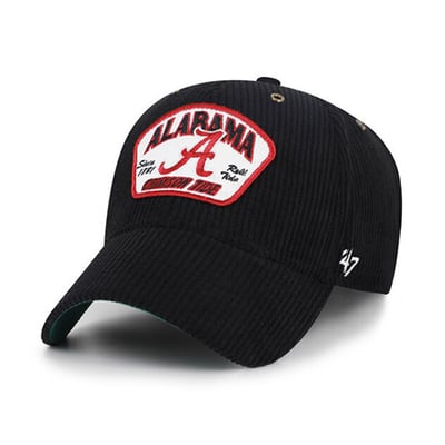 Alabama Crimson Tide '47 Unisex Accordia Corduroy MVP Adjustable Hat - Black