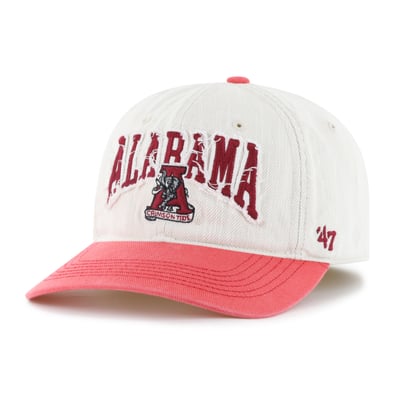  Alabama Crimson Tide '47 Well Worn Clean Up Stretch Fit Hat - Cream