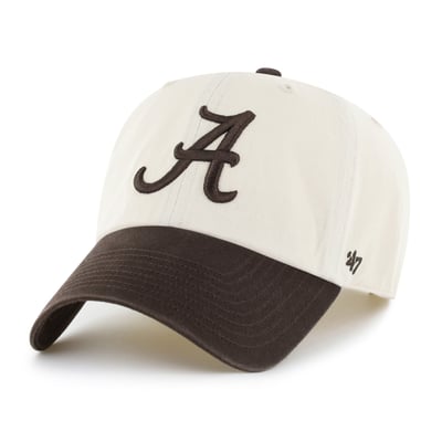 Alabama Crimson Tide '47 Unisex Clean Up Adjustable Hat - Natural/Brown