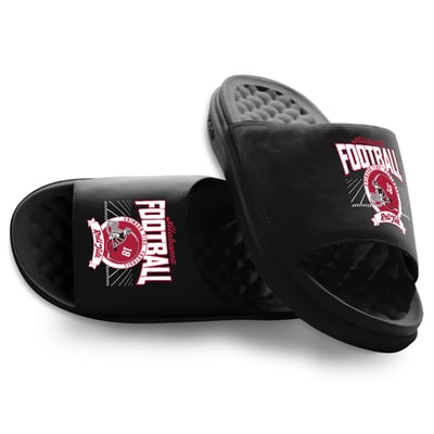 Alabama Crimson Tide ISlide Unisex Football Kickoff Motive Slide Sandals - Black