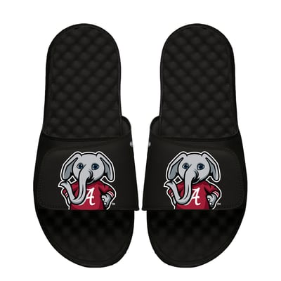 Alabama Crimson Tide ISlide Unisex Mascot Slide Sandals - Black