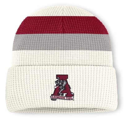  Alabama Crimson Tide Nike Unisex Legacy Letter Cuffed Knit Hat - White