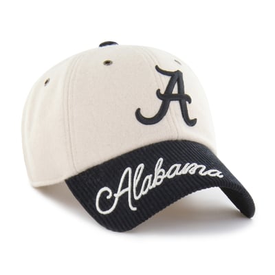 Alabama Crimson Tide '47 Women's Rope Script Clean Up Adjustable Hat - Cream/Black